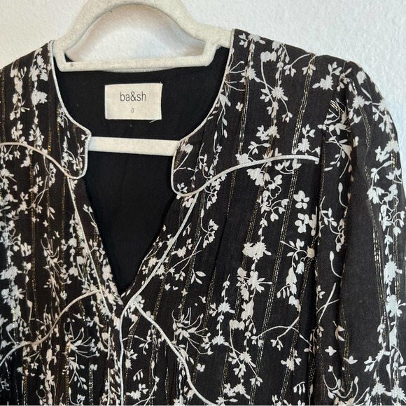 BA&SH Frezza Printed Mini Smock Dress - Picture 8 of 12